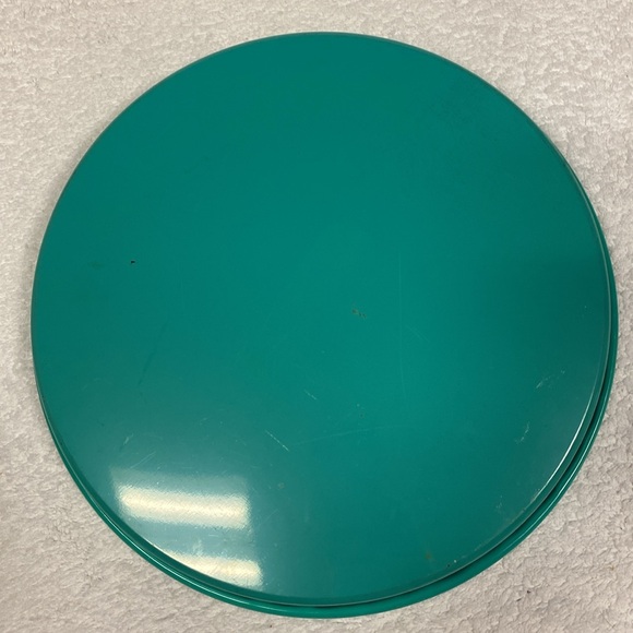 Vintage 60’s bridge blue cartoon metal card game tray - Picture 8 of 10